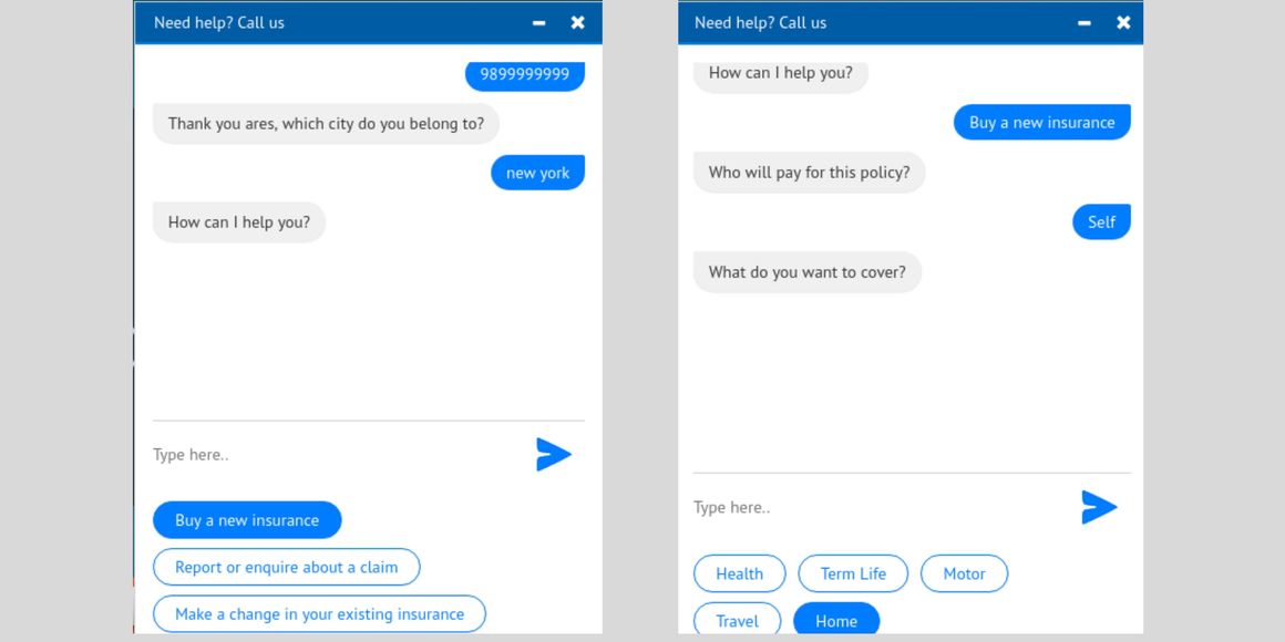 banking and insurance chatbots for financial services