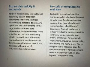 Multi-column document analysis with AWS Textract