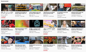 youtube recommnedations